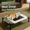 Elevated Pet Cot Bed with Removable Cushion for Dogs & Cats