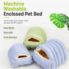 Semi-Enclosed Washable Bed for Cats and Small Dogs