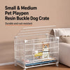 Stackable Resin Pet Crate with Toilet Tray for Indoor Use