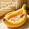 Banana-Shaped Pet Bed for Dogs & Cats