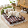 All-Season Waterproof Pet Sofa Bed with Removable Cover