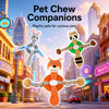Plush Squeaky Dog Toy with Playful Animal Character Design