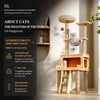 Cat Tree with Space Capsule Bed and Rope Scratching Post