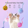 Hanging Yarn Ball Cat Toy for Independent Play