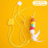 Hanging Feather Teaser Wand Toy for Cats