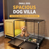 Indoor Small Dog Crate with Separate Sleeping and Potty Areas