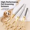 Pet Grooming Scissors Set with Thinning, Curved & Straight Shears
