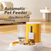 Automatic Pet Feeder with Dual Food and Water Bowls