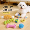 Dog Squeaky Chew Toy Set for Play and Solo Entertainment