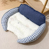 Reversible Curved Pet Bed for Small Dogs and Cats