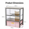 Enclosed Cat Litter Box Cabinet with Upper Storage Shelf