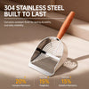 Cat Litter Scoop with Slotted or Round-Hole Head