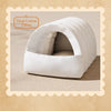 Enclosed Faux Fur Pet Bed