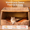 Enclosed Pet Bed with Removable Washable Design for Cats & Dogs