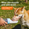 Dog Muzzle with Plastic Frame and Mesh Panel