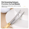 Pet Grooming Scissors Set with Thinning, Curved & Straight Shears