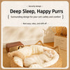 Woven Rattan Cat Bed for Cats and Small Dogs