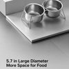 Elevated Pet Bowl Stand with Stainless Steel Bowls