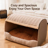 Enclosed Pet Bed with Removable Washable Design for Cats & Dogs