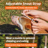 Dog Muzzle with Plastic Frame and Mesh Panel