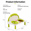 Elevated Double Ceramic Pet Bowl for Cats & Dogs