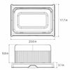 Plastic Dog Potty Tray with Wall, Wire Grid, and Drawer