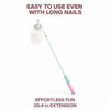 Retractable Cat Teaser Wand with Replaceable Toy Head