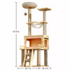 Cat Tree with Space Capsule Bed and Rope Scratching Post