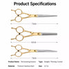 Pet Grooming Scissors Set with Thinning, Curved & Straight Shears