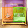 Multi-Level Cat Cage with Litter Box