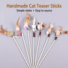Fairy Pom-Pom Cat Wand Toy