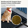 Metal Dog Crate with Removable Tray and Locking Casters