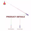 Retractable Cat Teaser Wand with Replaceable Toy Head