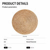 Round Woven Cattail Grass Cat Scratcher Mat