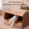 Enclosed Pet Bed with Removable Washable Design for Cats & Dogs