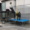 Heavy-Duty Galvanized Steel Dog Kennel for Indoor & Outdoor Use