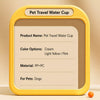 Portable Dog Water Bottle with Drinking Cup