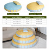 Striped Tatami-Style Pet Bed Mat with Pillow for Cats & Dogs
