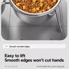 Elevated Pet Bowl Stand with Stainless Steel Bowls
