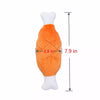 Squeaky Plush Chicken Leg Dog Toy