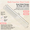 Stainless Steel Cat & Dog Grooming Comb