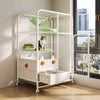 Multi-Level Cat Cage with Litter Box