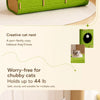 4-Tier Solid Wood Cat Tree with Enclosed Hideaway and Scratch Pad