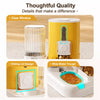 Automatic Pet Feeder with Dual Food and Water Bowls
