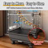 Large Stainless Steel Bird Cage for Small & Medium Birds