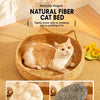 Woven Rattan Cat Bed for Cats and Small Dogs