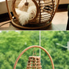 Handwoven Rattan Hanging Basket Pet Bed