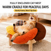 Petal-Shaped Elevated Pet Bed with Removable Washable Cover