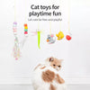 Hanging Feather Teaser Wand Toy for Cats