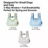 Breathable Canvas Pet Carrier Backpack for Cats and Dogs